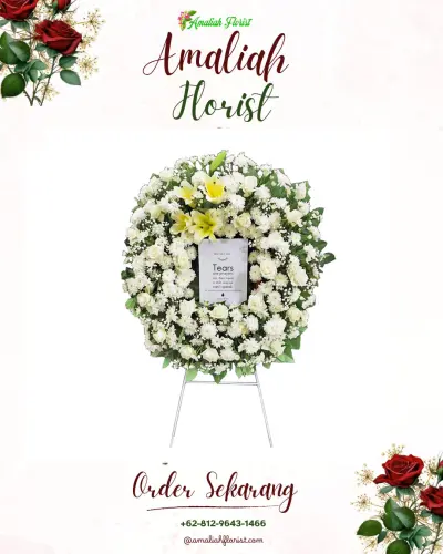 Krans Bunga Duka Cita di Dukuhmalang